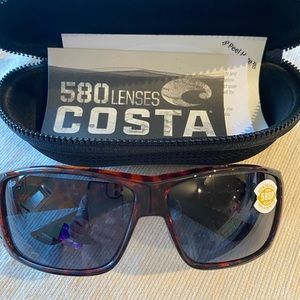 COPY - Costa Cat Cay 580P Polarized Sunglasses, Tortoise Gray